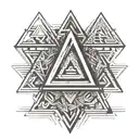impossible triangle tattoo design idea