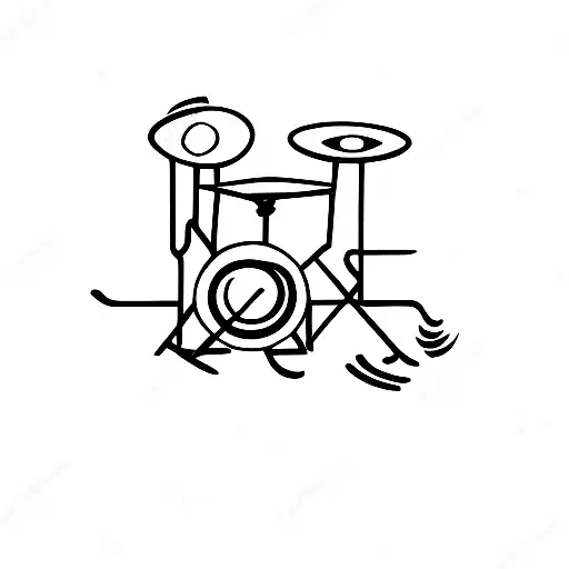 Drummer tattoo design idea