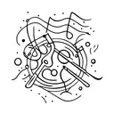 Drummer tattoo design idea