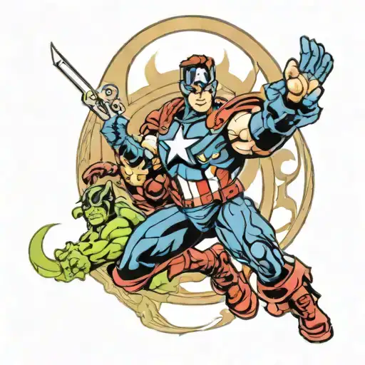 avengers tattoo design idea