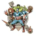 avengers tattoo design idea