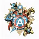 avengers tattoo design idea
