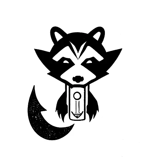 Rocket Raccoon tattoo design idea