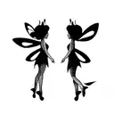 2 fairies  tattoo design idea
