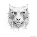 444 tattoo design idea