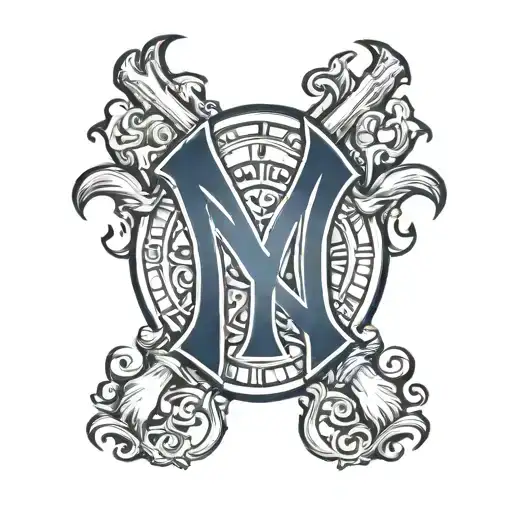 yankees logo tattoo design idea