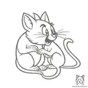 tom and jerry  tattoo design idea