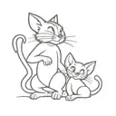 tom and jerry  tattoo design idea