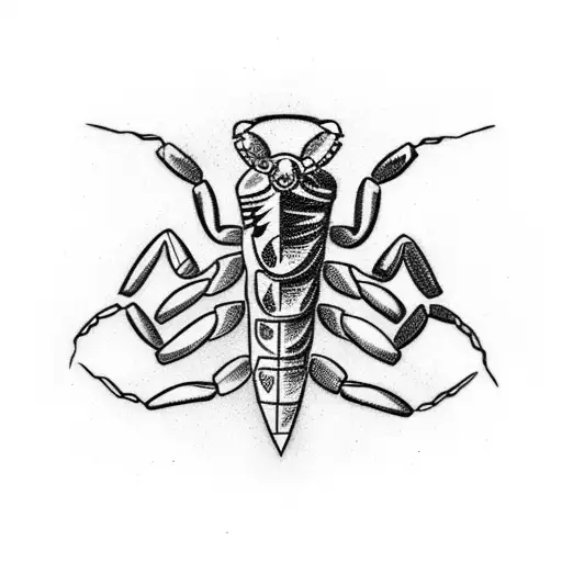 scorpion Polynesian  tattoo design idea