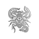 scorpion Polynesian  tattoo design idea