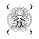 scorpion Polynesian  tattoo design idea