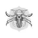 scorpion Polynesian  tattoo design idea