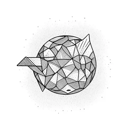 Grenoble telephérique boules against alpes at sunset tattoo design idea