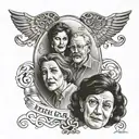 family money love hate  tattoo design idea