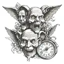 family money love hate  tattoo design idea