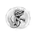 bubble bobble dragon with chains  tattoo design idea