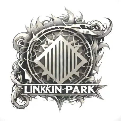 Linkin Park logo surrounded tattoo design idea