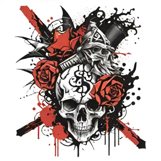 7 deadly sins anger tattoo design idea