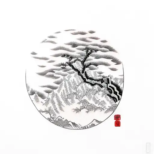 Willow tree tattoo design idea