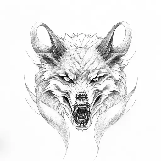 fenrir tattoo design idea