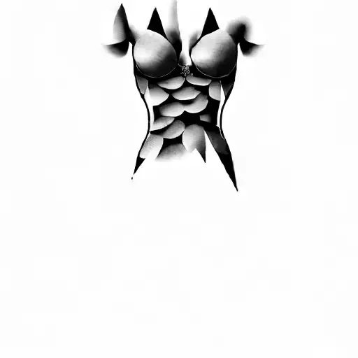 a woman with a tattoo on her stomach tattoo design idea