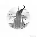 the dark tower tattoo design idea