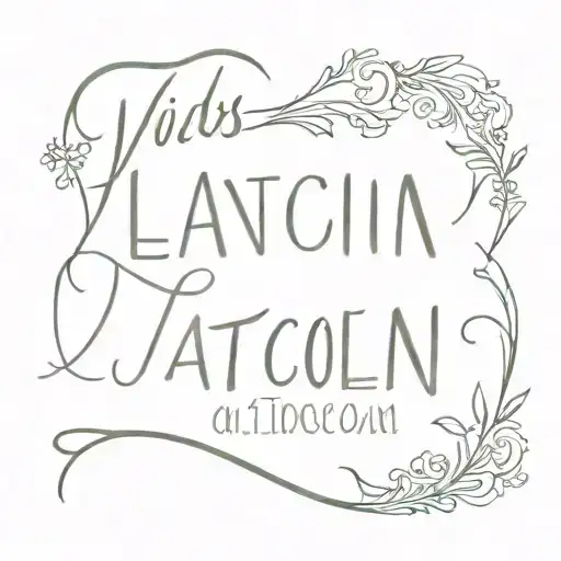 Kids names with Tatum and Lincoln  tattoo design idea
