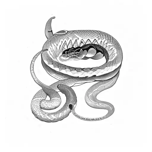 mexican snake wrapped around forearm tattoo design idea