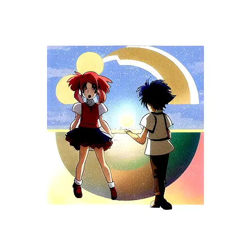 Sun and Moon tattoo design idea