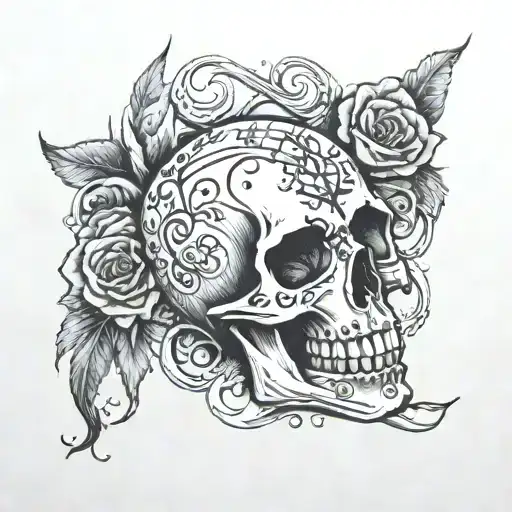 death date tattoo design idea