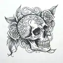 death date tattoo design idea