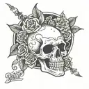 death date tattoo design idea