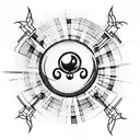 8 Ball tattoo design idea