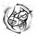 Eight Ball tattoo design idea