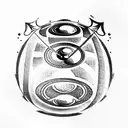 Eight Ball tattoo design idea