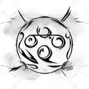 Eight Ball tattoo design idea
