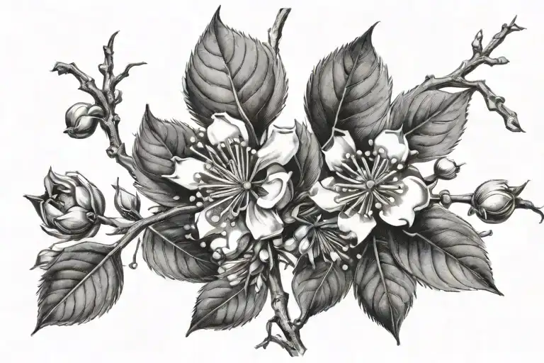 Blackthorn tattoo design idea