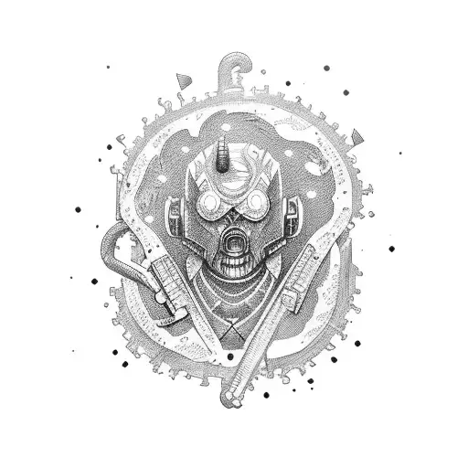 Makima chainsaw man tattoo design idea