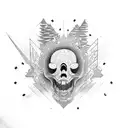 Makima chainsaw man tattoo design idea