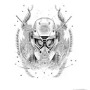 Makima chainsaw man tattoo design idea