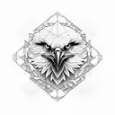 eagle mandala  tattoo design idea