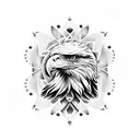 eagle mandala  tattoo design idea