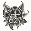 blessed on bicep tattoo tattoo design idea
