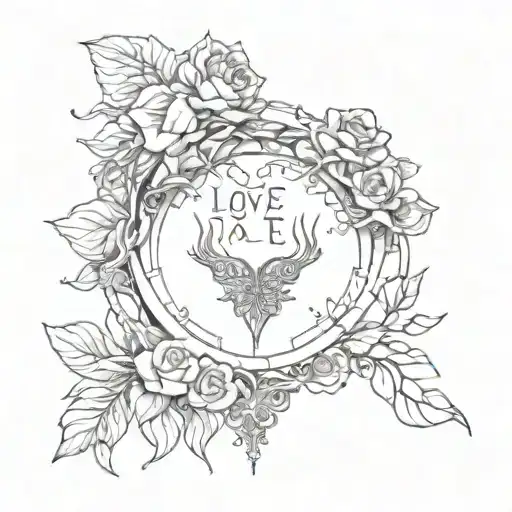 love conquers all tattoo design idea
