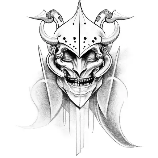 jester motorcycle cruiser tattoo design idea