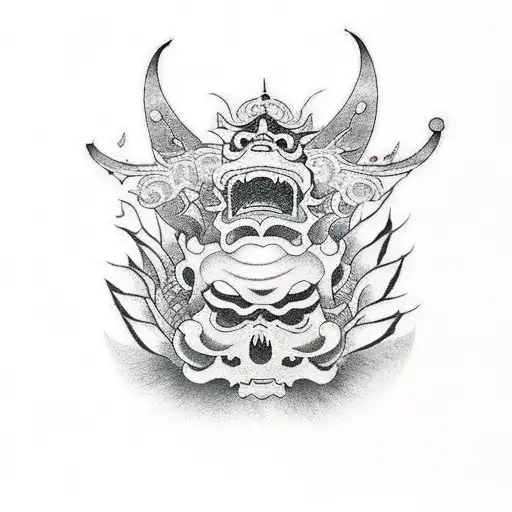 war hell and heaven  tattoo design idea