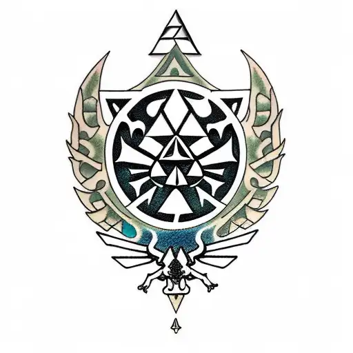 Legend Of Zelda tattoo design idea