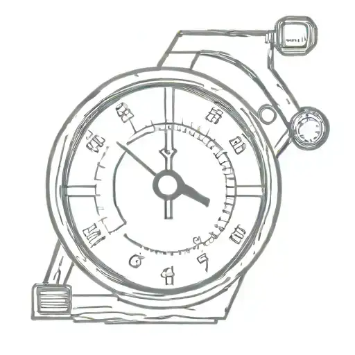 pressure gauge cracking tattoo design idea