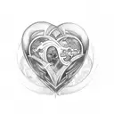  a tattoo design depicting the world "Love" made with the words "Father" "Mother" "Sister"  and "Brother" tattoo design idea