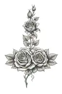 rose bush  tattoo design idea